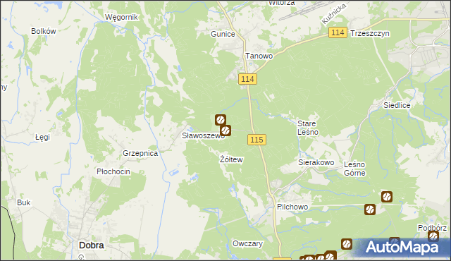 mapa Bartoszewo, Bartoszewo na mapie Targeo