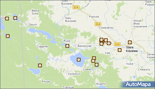 mapa Bartoszylas, Bartoszylas na mapie Targeo