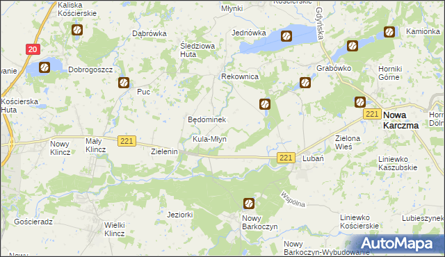 mapa Będomin, Będomin na mapie Targeo