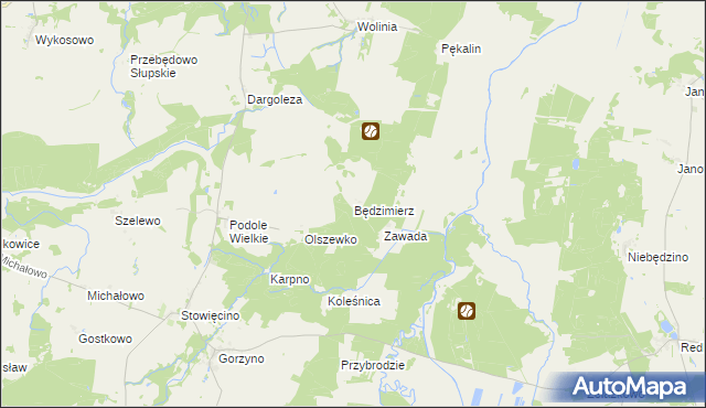 mapa Będzimierz, Będzimierz na mapie Targeo