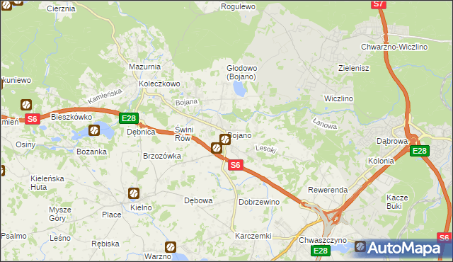 mapa Bojano, Bojano na mapie Targeo