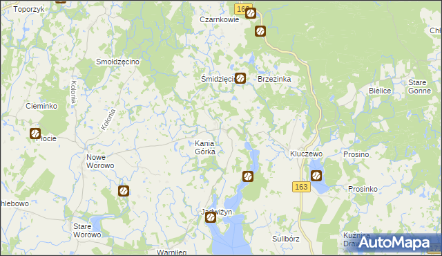 mapa Bolegorzyn, Bolegorzyn na mapie Targeo