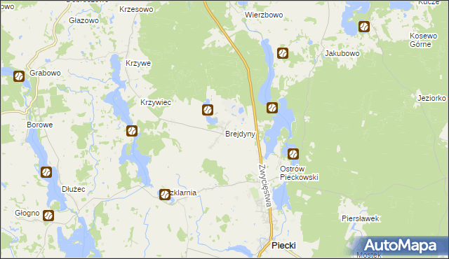 mapa Brejdyny, Brejdyny na mapie Targeo