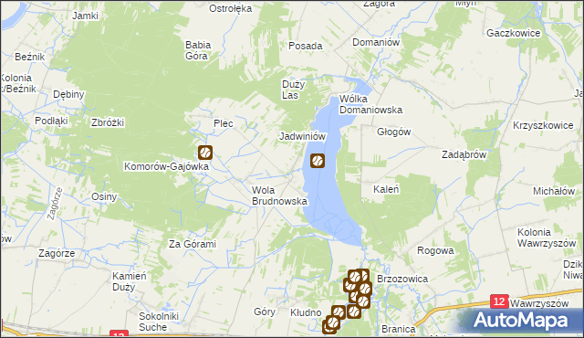 mapa Brudnów, Brudnów na mapie Targeo