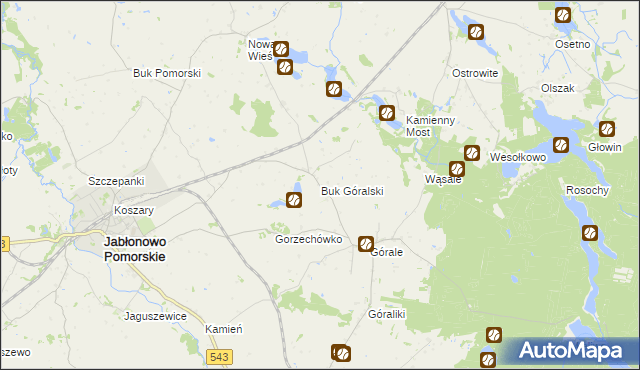 mapa Buk Góralski, Buk Góralski na mapie Targeo