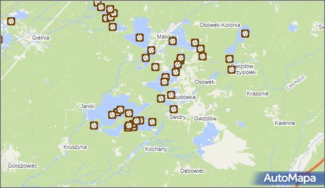 mapa Chabudówka, Chabudówka na mapie Targeo