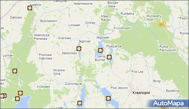 mapa Czarna Buchta, Czarna Buchta na mapie Targeo