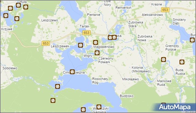 mapa Czerwony Folwark, Czerwony Folwark na mapie Targeo