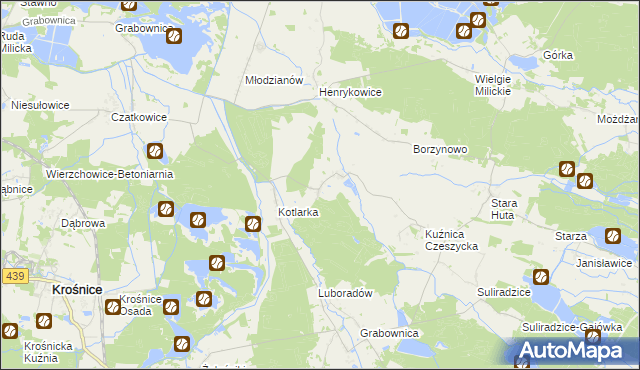 mapa Czeszyce, Czeszyce na mapie Targeo