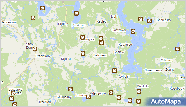 mapa Dalimierz, Dalimierz na mapie Targeo