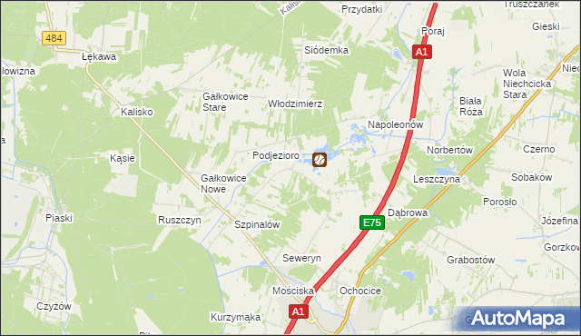 mapa Danielów, Danielów na mapie Targeo