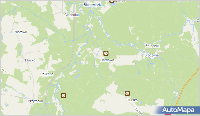 mapa Darnowo gmina Kępice, Darnowo gmina Kępice na mapie Targeo