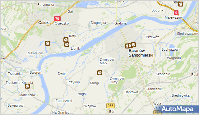 mapa Dymitrów Mały, Dymitrów Mały na mapie Targeo