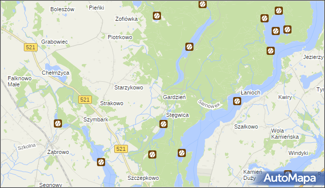 mapa Gardzień, Gardzień na mapie Targeo