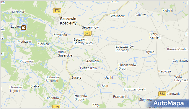 mapa Gołas, Gołas na mapie Targeo