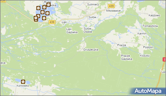 mapa Gruszeczka, Gruszeczka na mapie Targeo