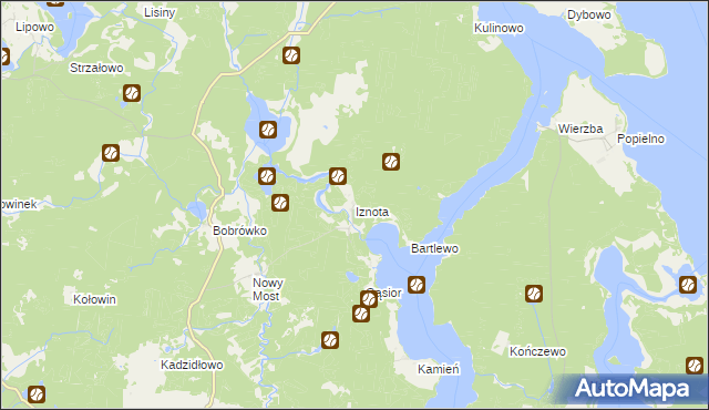 mapa Iznota, Iznota na mapie Targeo