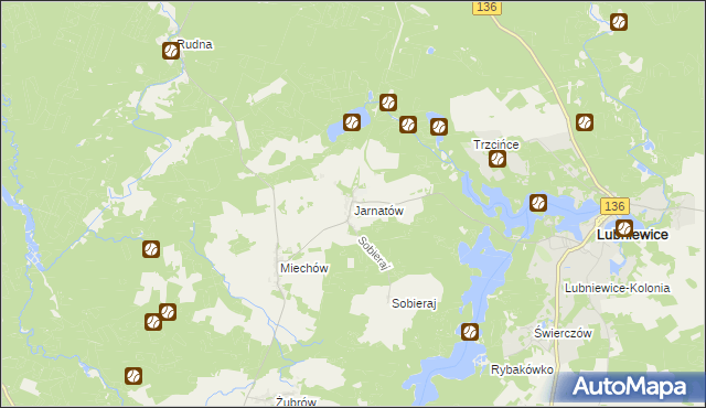 mapa Jarnatów, Jarnatów na mapie Targeo