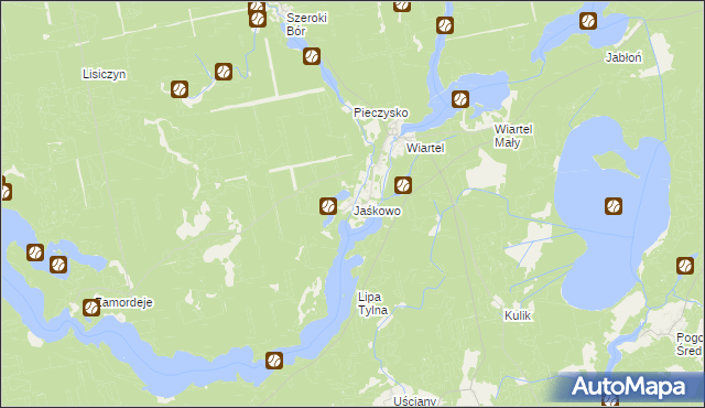 mapa Jaśkowo gmina Pisz, Jaśkowo gmina Pisz na mapie Targeo