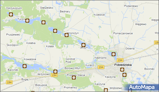 mapa Jerzyn, Jerzyn na mapie Targeo