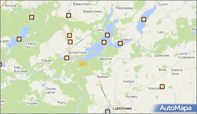 mapa Jeziornik, Jeziornik na mapie Targeo