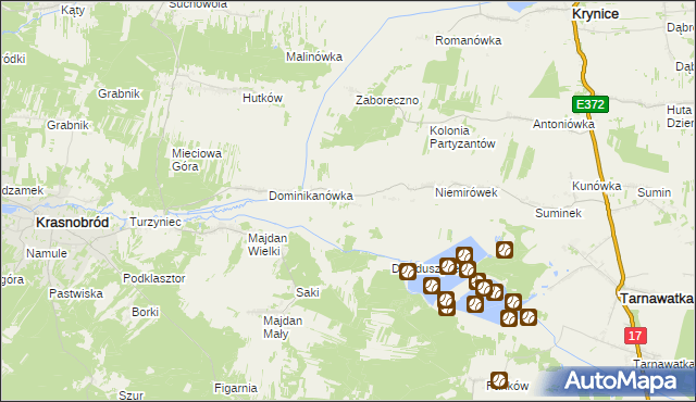 mapa Klocówka, Klocówka na mapie Targeo