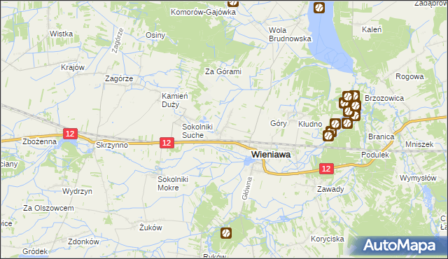 mapa Kochanów Wieniawski, Kochanów Wieniawski na mapie Targeo