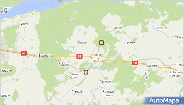 mapa Kocioł Duży, Kocioł Duży na mapie Targeo