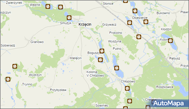 mapa Kolonia IV Chłopowo, Kolonia IV Chłopowo na mapie Targeo