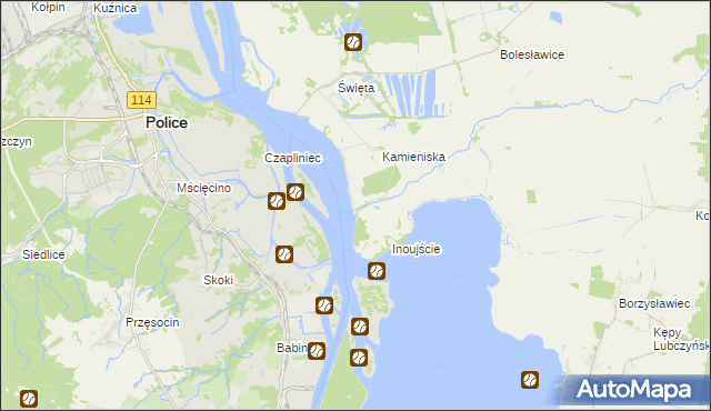 mapa Kolonia Kamieniska, Kolonia Kamieniska na mapie Targeo