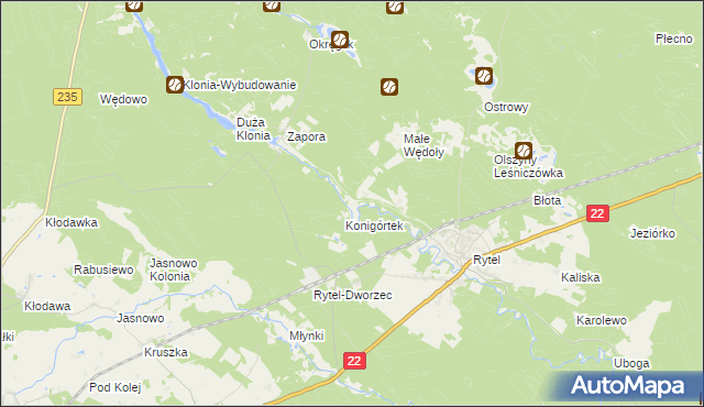 mapa Konigort, Konigort na mapie Targeo