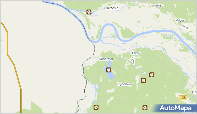 mapa Kosarzyn, Kosarzyn na mapie Targeo