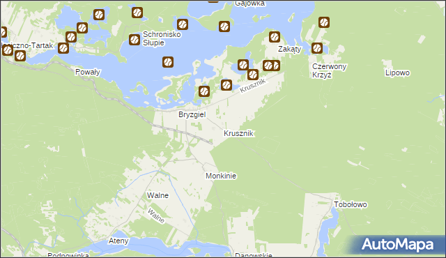 mapa Krusznik, Krusznik na mapie Targeo