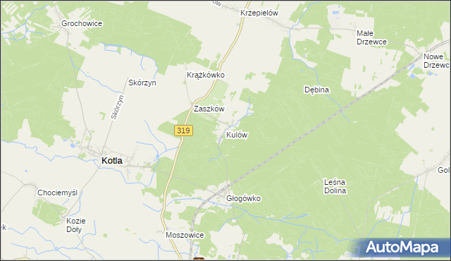 mapa Kulów, Kulów na mapie Targeo