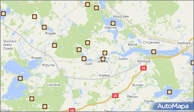 mapa Lepaki Wielkie, Lepaki Wielkie na mapie Targeo