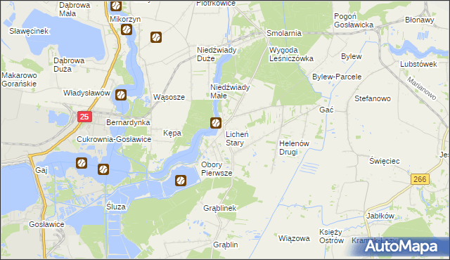 mapa Licheń Stary, Licheń Stary na mapie Targeo