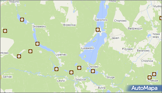 mapa Łupawsko, Łupawsko na mapie Targeo