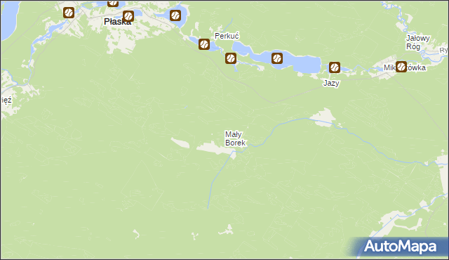 mapa Mały Borek, Mały Borek na mapie Targeo