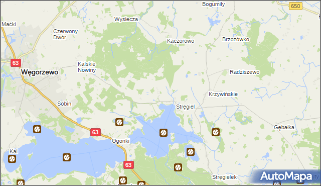 mapa Matyski, Matyski na mapie Targeo