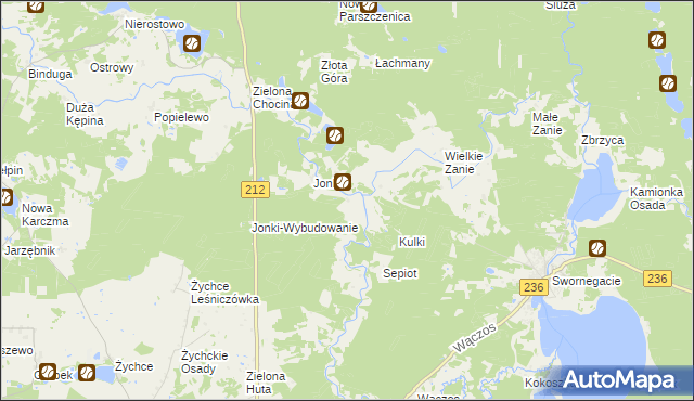 mapa Niepszczołąg, Niepszczołąg na mapie Targeo