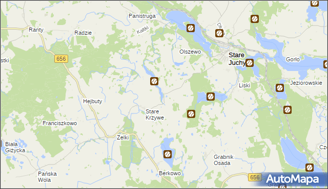 mapa Nowe Krzywe, Nowe Krzywe na mapie Targeo