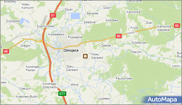 mapa Nowy Garwarz, Nowy Garwarz na mapie Targeo