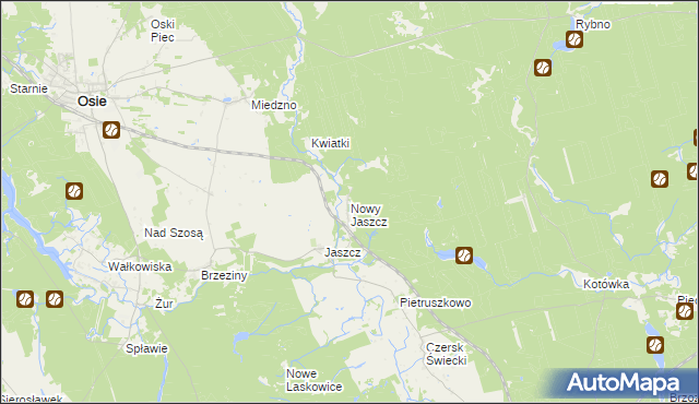 mapa Nowy Jaszcz, Nowy Jaszcz na mapie Targeo