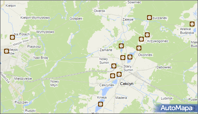 mapa Nowy Sumin, Nowy Sumin na mapie Targeo