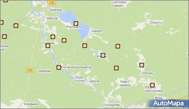 mapa Okręglik, Okręglik na mapie Targeo