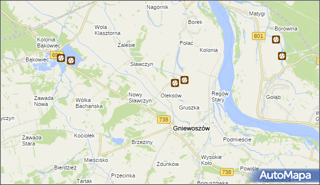 mapa Oleksów, Oleksów na mapie Targeo