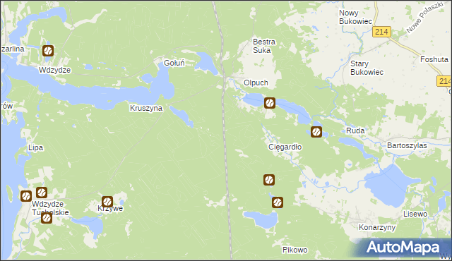 mapa Olpuch-Dworzec, Olpuch-Dworzec na mapie Targeo