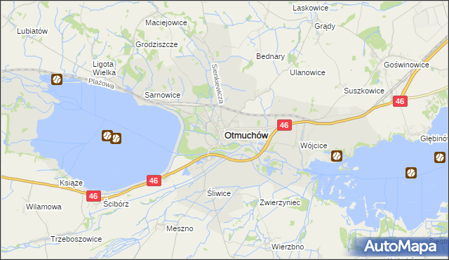 mapa Otmuchów, Otmuchów na mapie Targeo