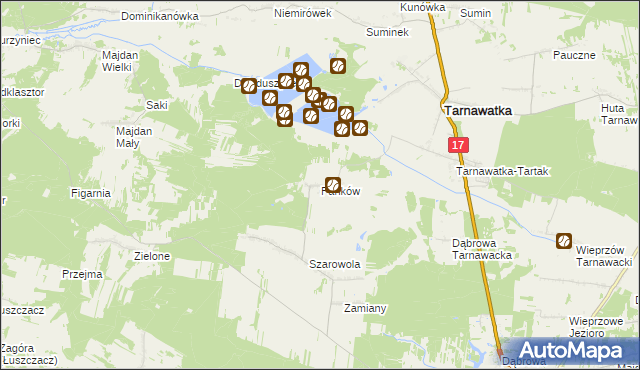 mapa Pańków, Pańków na mapie Targeo