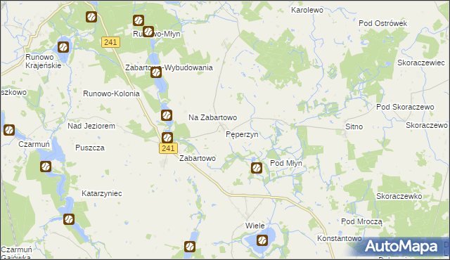 mapa Pęperzyn, Pęperzyn na mapie Targeo